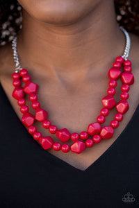 Galapagos Glam | Paparazzi Red Necklace - BlingbyAshleyNicole