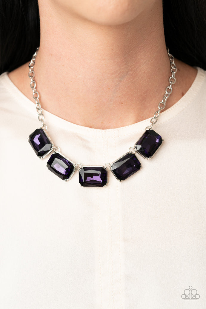 Deep Freeze Diva | Paparazzi Purple Necklace - BlingbyAshleyNicole