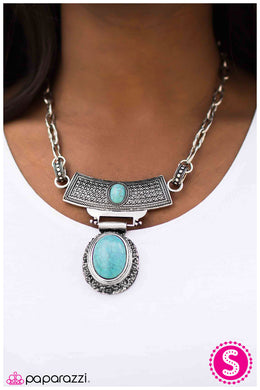 Dressed To EMPRESS - Paparazzi Blue Necklace - BlingbyAshleyNicole